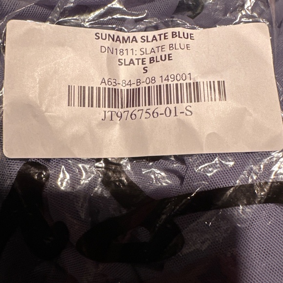 Lulus Sunama Slate Blue Mesh Ruched Bodycon Midi Dress - Size S - Picture 3 of 3